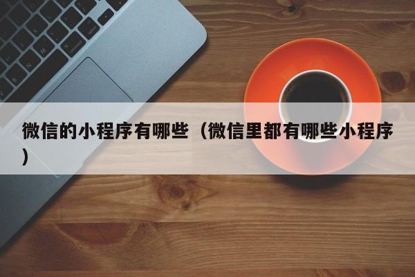 微信的小程序有哪些（微信里都有哪些小程序）