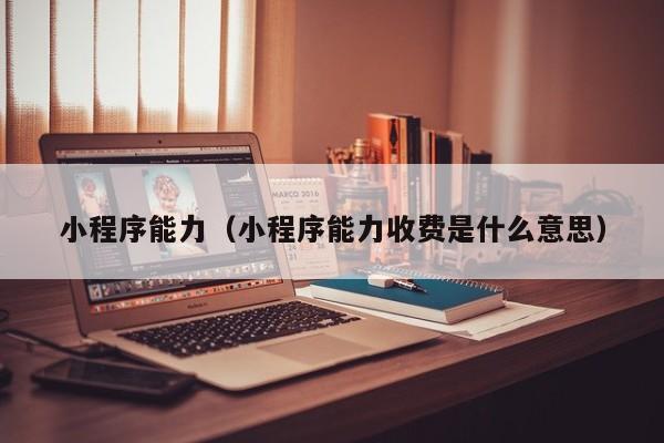 小程序能力（小程序能力收费是什么意思）