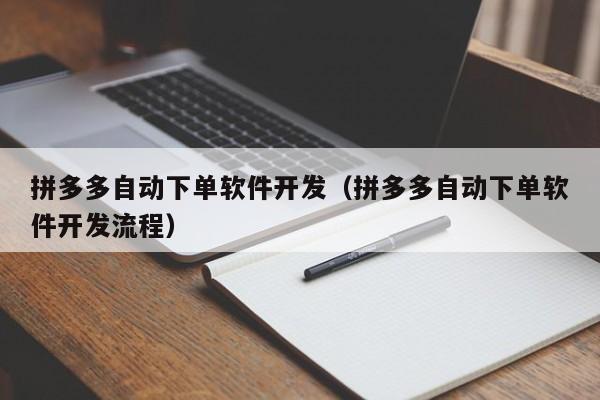 拼多多自动下单软件开发(拼多多自动下单软件开发流程)