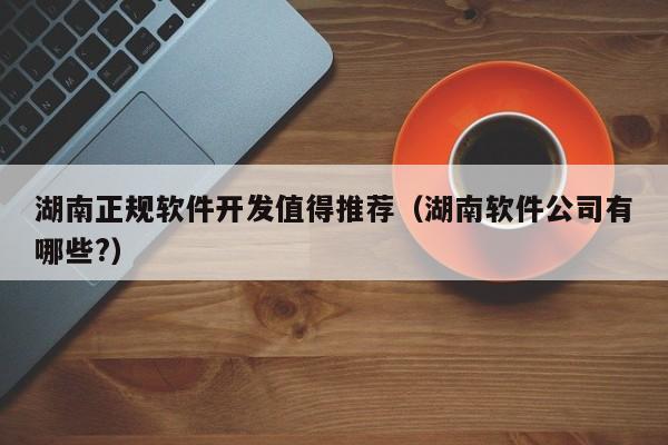 湖南正规软件开发值得推荐（湖南软件公司有哪些?）