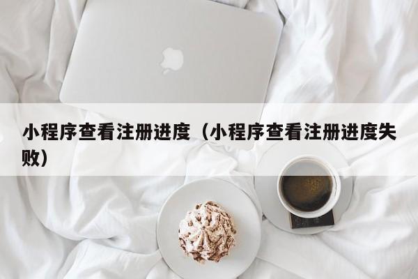 小程序查看注册进度（小程序查看注册进度失败）