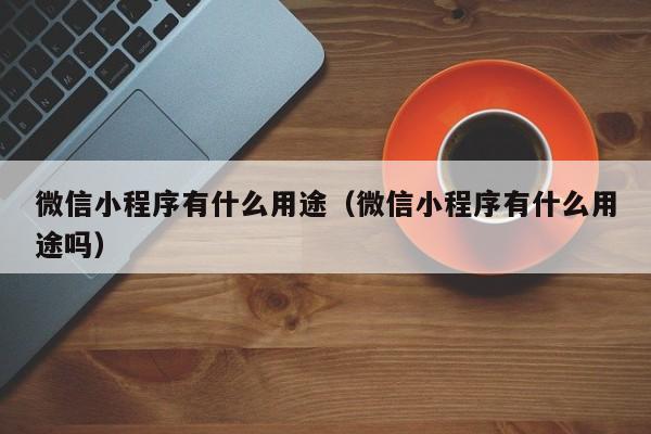 微信小程序有什么用途（微信小程序有什么用途吗）